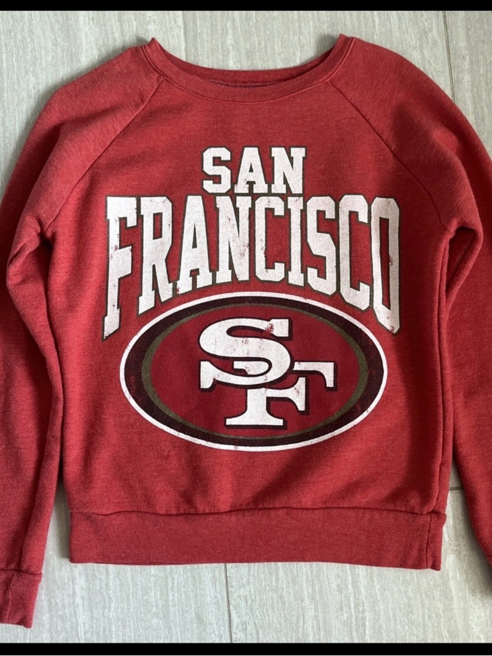 San Francisco Red Graphic Pullover Sweater